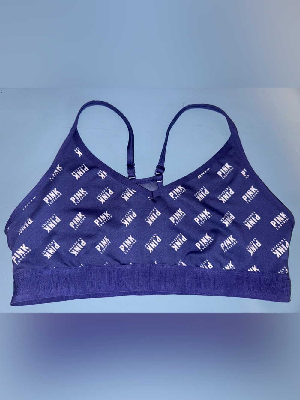 PINK Victoria's Secret Navy Logo Bralette